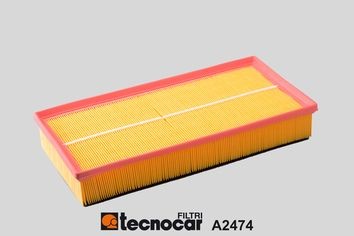 TECNOCAR 62mm, 187mm, 389mm, Filter Insert Length: 389mm, Width: 187mm, Height: 62mm Engine air filter A2474 buy