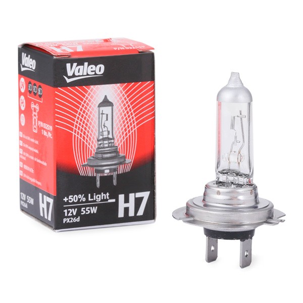 032519 VALEO +50% LIGHT H7 12V 55W 3300K Halogen Bulb, spotlight ▷ AUTODOC  price and review