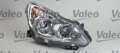 Front lights VALEO Right, H7, H1, W5W, PY21W, Halogen, transparent, with low beam, for right-hand traffic, ORIGINAL PART, with motor for headlamp levelling - 043376