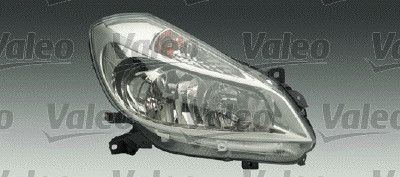 VALEO 043746 Headlight Left, H7, H1, Halogen, transparent, with low beam, for right-hand traffic, ORIGINAL PART, without motor for headlamp levelling