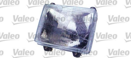 VALEO 069715 Headlight Left, Right, H4, Halogen, with low beam, with high beam, for right-hand traffic, without bulb