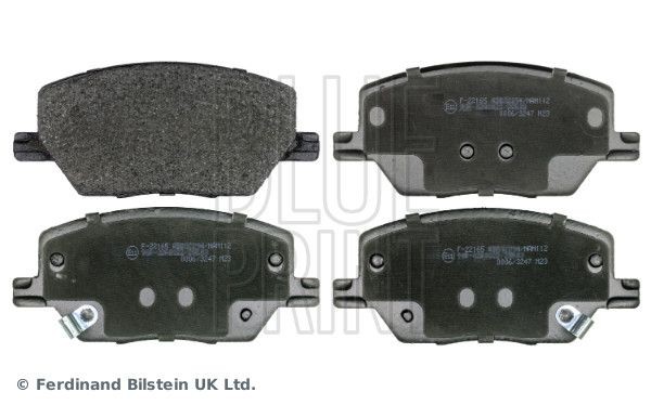 ADA104278 BLUE PRINT Brake pad set JEEP Front Axle, with acoustic wear warning