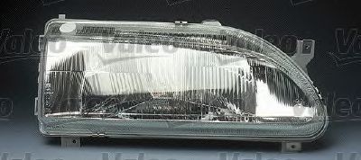 VALEO 084770 Headlight Left, H1, Halogen, with low beam, with high beam, with outline marker light, for right-hand traffic, without bulb