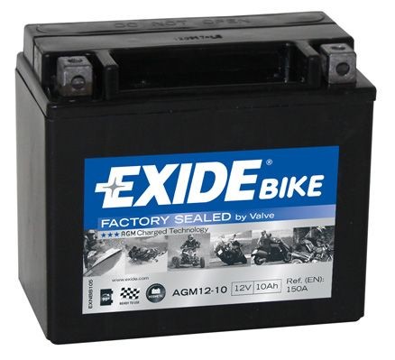 HONDA VTX Batterie 12V 10Ah 150A B0 AGM-Batterie CENTRA BIKE AGM12-10