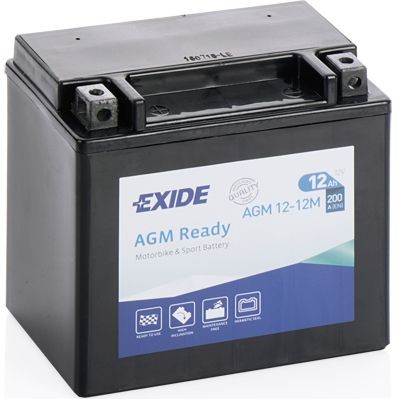 AGM12-12M EXIDE AGM AGM12-12M Batterie 12V 12Ah 200A B0 AGM-Batterie für  Motorrad ▷ AUTODOC Preis und Erfahrung