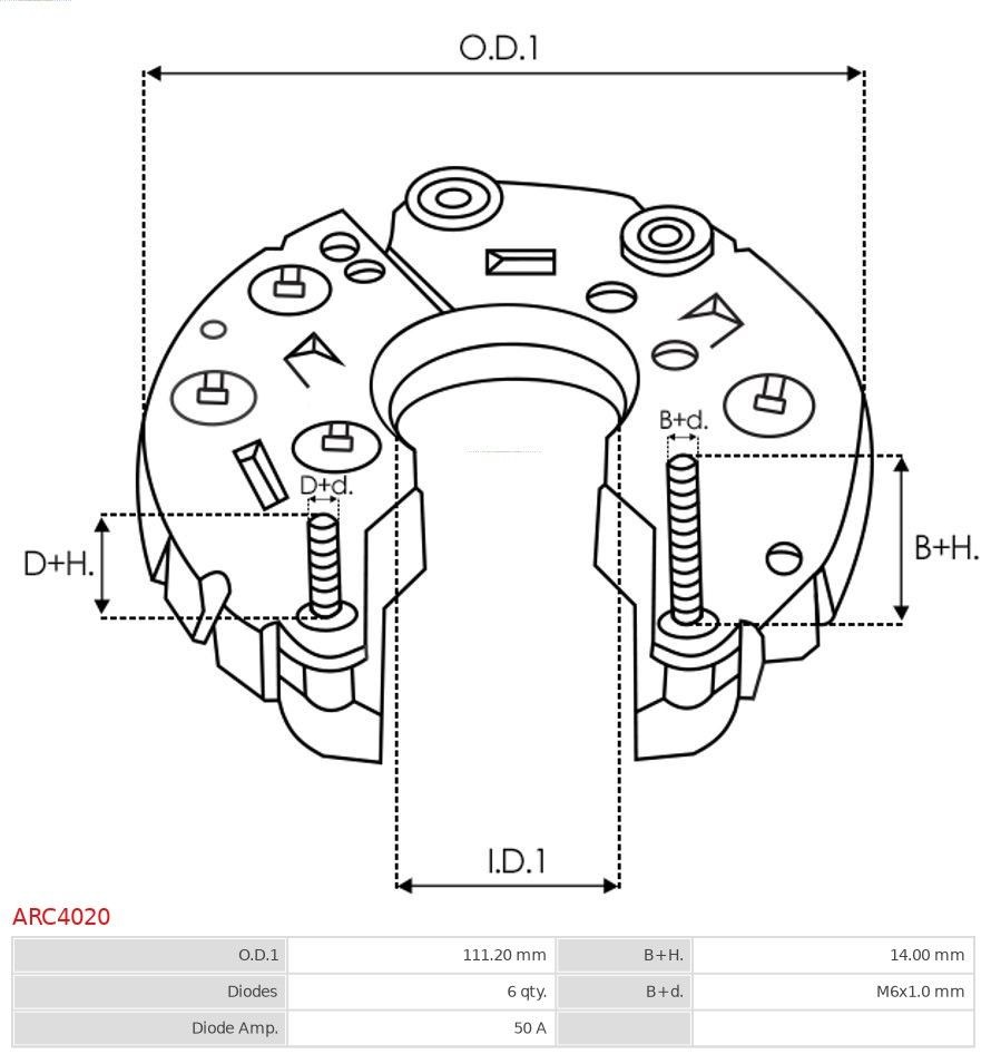 ARC4020 Raddrizzatore, Alternatore Nuovo | AS-PL | Ponti raddrizzatori AS-PL ARC4020 prova e recensioni