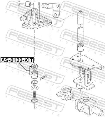 AS2122KIT Repair Kit, gear lever FEBEST AS-2122-KIT review and test