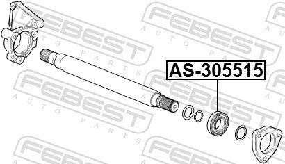 AS305515 Bearing, drive shaft FEBEST AS-305515 review and test