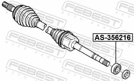 AS356216 Bearing, drive shaft FEBEST AS-356216 review and test