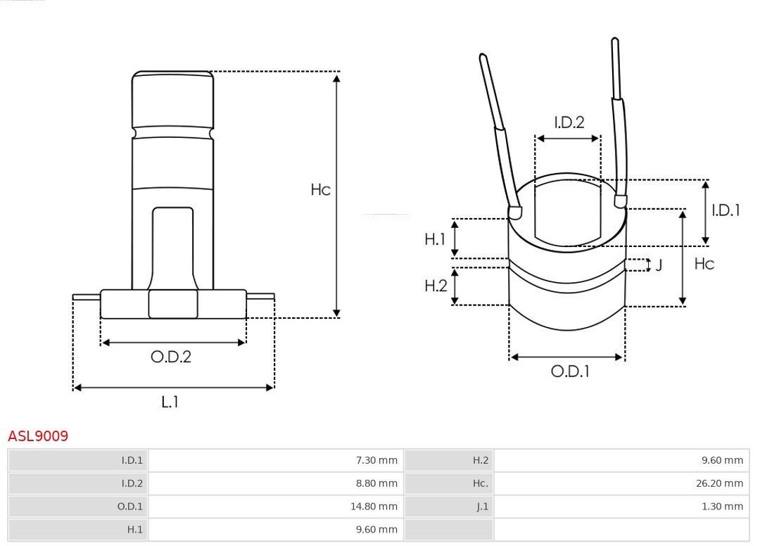 ASL9009 Slip Ring, alternator Brand new | AS-PL | Alternator slip rings AS-PL ASL9009 review and test
