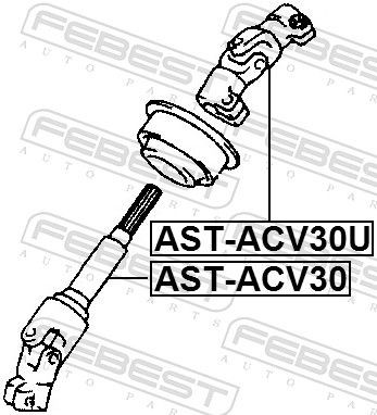 ASTACV30U Steering Shaft FEBEST AST-ACV30U review and test
