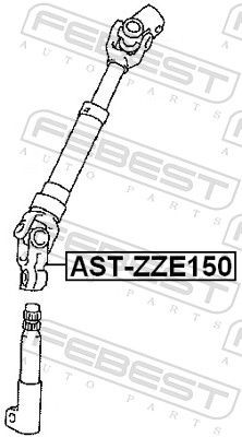 ASTZZE150 Steering Shaft FEBEST AST-ZZE150 review and test