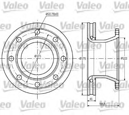 187092 VALEO Bremsscheibe für VW online bestellen