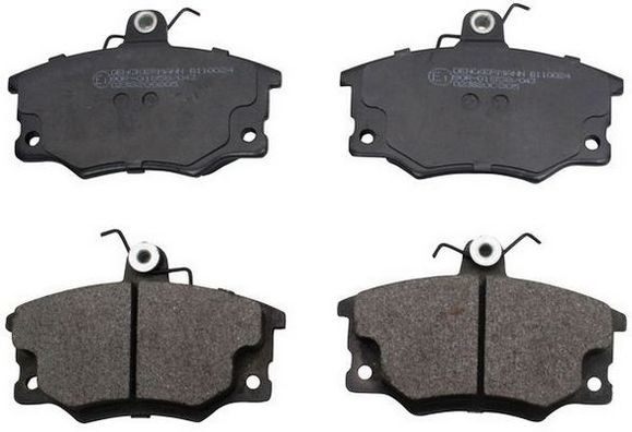 DENCKERMANN Front Axle, incl. wear warning contact Height: 66,6mm, Width: 104,6mm, Thickness: 17,0mm Brake pads B110024 buy