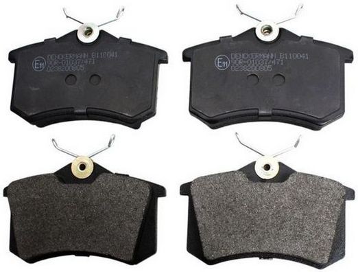 DENCKERMANN Rear Axle, excl. wear warning contact Height: 52,9mm, Width: 87,6mm, Thickness: 17,2mm Brake pads B110041 buy