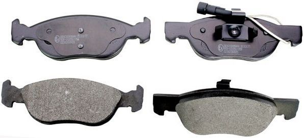 DENCKERMANN Front Axle, incl. wear warning contact Height: 52,7mm, Width: 156,3mm, Thickness: 17,9mm Brake pads B110177 buy