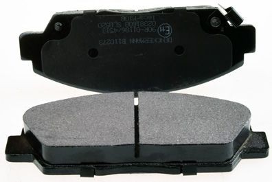 DENCKERMANN B110273 Brake pad set Front Axle, with acoustic wear warning