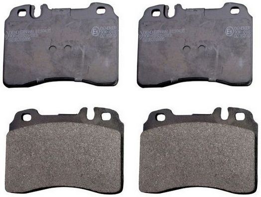 DENCKERMANN B110455 Brake pad set Front Axle, prepared for wear indicator, excl. wear warning contact