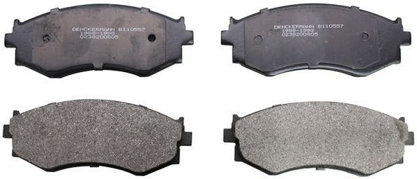 DENCKERMANN Front Axle, not prepared for wear indicator Height: 54,6mm, Width: 137mm, Thickness: 16,8, 16,9mm Brake pads B110557 buy