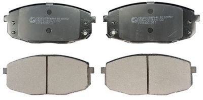DENCKERMANN Front Axle, with acoustic wear warning Height: 57,9mm, Width: 130,0mm, Thickness: 17,7mm Brake pads B110952 buy