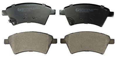 DENCKERMANN Front Axle, with acoustic wear warning Height: 57,0mm, Width: 131,3mm, Thickness: 16,6mm Brake pads B110963 buy