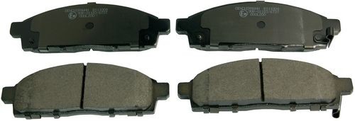 DENCKERMANN Front Axle, with acoustic wear warning Height: 50,9mm, Width: 155,4mm, Thickness: 16,0mm Brake pads B111004 buy