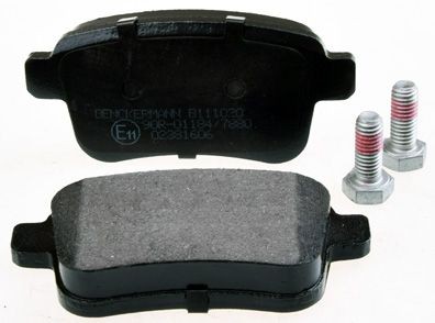 DENCKERMANN Rear Axle, not prepared for wear indicator, excl. wear warning contact Height: 43,8mm, Width: 95,4mm, Thickness: 15,9mm Brake pads B111020 buy