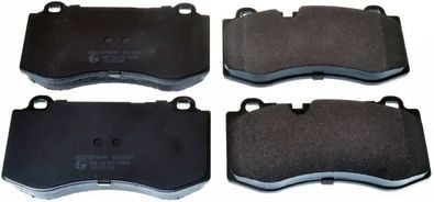 DENCKERMANN B111054 Brake pad set Front Axle, prepared for wear indicator, excl. wear warning contact