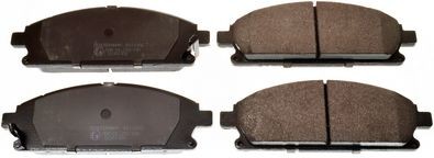 DENCKERMANN B111066 Brake pad set Front Axle, not prepared for wear indicator, excl. wear warning contact