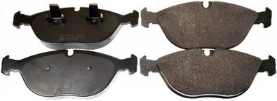 DENCKERMANN B111073 Brake pad set Front Axle, prepared for wear indicator, excl. wear warning contact