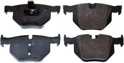 DENCKERMANN B111143 Brake pad set Rear Axle, prepared for wear indicator, excl. wear warning contact