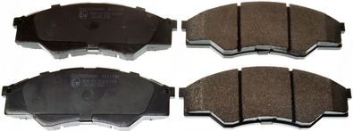 DENCKERMANN B111196 Brake pad set Front Axle, not prepared for wear indicator, excl. wear warning contact