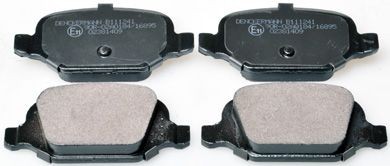 DENCKERMANN Rear Axle, not prepared for wear indicator, excl. wear warning contact Height: 43,9mm, Width: 95,6mm, Thickness: 13,7mm Brake pads B111241 buy