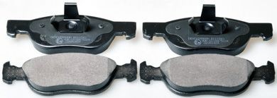 B111243 DENCKERMANN Brake pad set FIAT Front Axle, not prepared for wear indicator, excl. wear warning contact