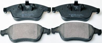 DENCKERMANN B111269 Brake pad set Front Axle, not prepared for wear indicator, excl. wear warning contact