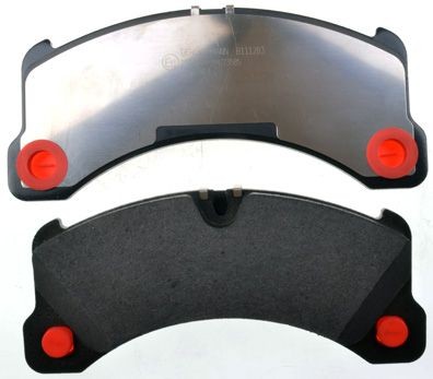DENCKERMANN B111283 Brake pad set Front Axle, prepared for wear indicator, excl. wear warning contact