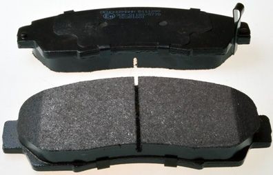 DENCKERMANN B111299 Brake pad set Front Axle, with acoustic wear warning