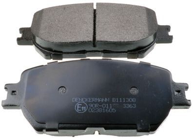 DENCKERMANN Front Axle, excl. wear warning contact Height: 58,5mm, Width: 131,4mm, Thickness: 17,3mm Brake pads B111308 buy