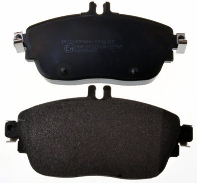 DENCKERMANN B111312 Brake pad set Front Axle, prepared for wear indicator, excl. wear warning contact
