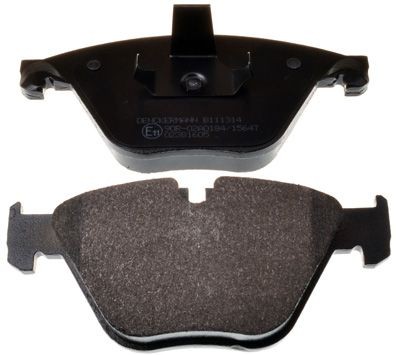 DENCKERMANN B111314 Brake pad set Front Axle, prepared for wear indicator, excl. wear warning contact