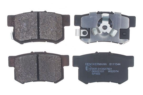DENCKERMANN B111344 Brake pad set 43022-SJF-E00