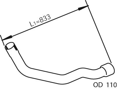 DINEX 28219 Exhaust Pipe 98453624