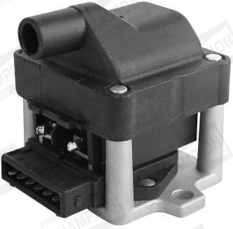CHAMPION BAEA002E Ignition coil 6-pin connector, 12V, Sawtooth, with electronics, Number of connectors: 1, Connector Type, saw teeth, for vehicles with distributor, 9,7 cm