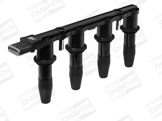 CHAMPION BAEA427 Ignition coil 6-pin connector, 12V, SAE-Kontaktfeder, Spark Spring, without electronics, Number of connectors: 4, Connector Type SAE, incl. spark plug connector, 7,5 cm