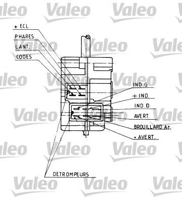 Valeo 251430 Commutateur de colonne de direction 