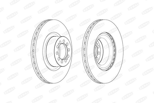 BERAL 290x26mm, 10, 12, Vented Ø: 290mm, Num. of holes: 10, Brake Disc Thickness: 26mm Brake rotor BCR370A buy