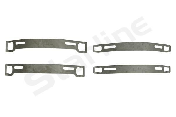 STARLINE not prepared for wear indicator, with accessories Height 1: 84mm, Thickness 1: 27mm, Thickness 2: 34mm Brake pads BD T020 buy