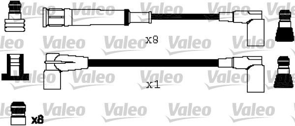 Original 346223 VALEO Spark plug leads MERCEDES-BENZ