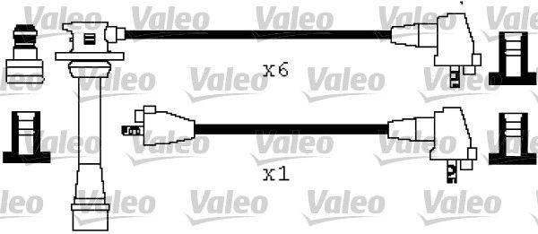 VALEO 346448 Ignition Cable Kit 90919 21597