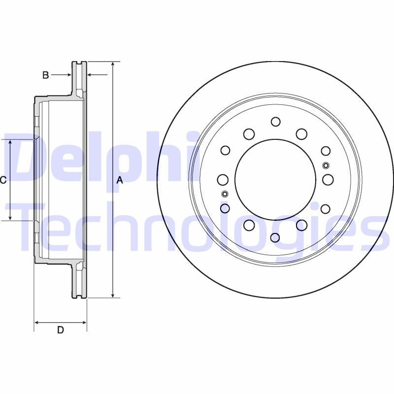 DELPHI BK1400 Wheel bearing kit 71729122